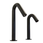 Grifo y Dispensador Lavamanos Automático Negro