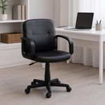 Silla Negra de Altura Ajustable para Oficina Mayer