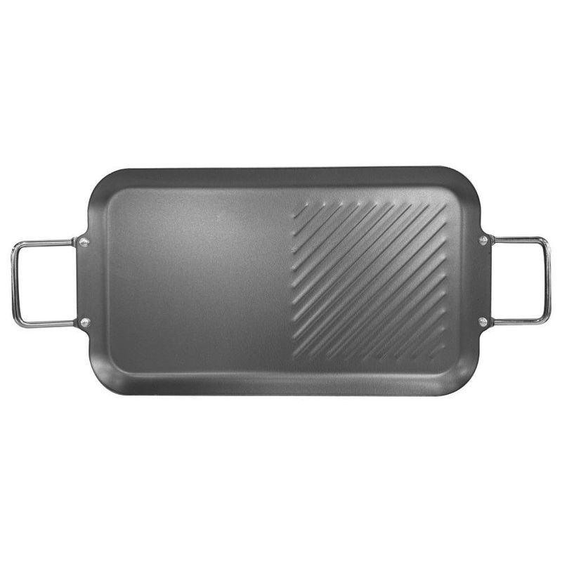 Plancha Azadora Aluminio Antiadherente Negro