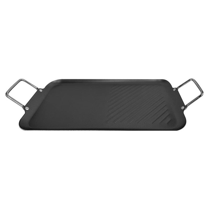 Plancha Azadora Aluminio Antiadherente Negro