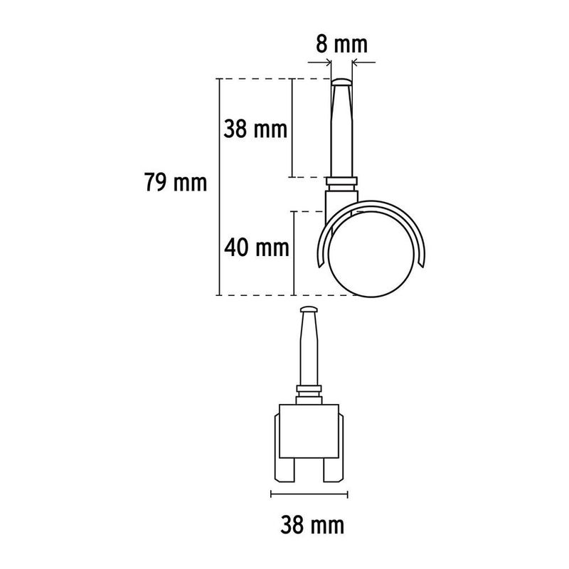 Rodo tipo Yoyo con Espiga de 40 Mm