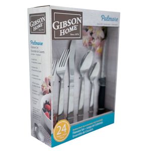 Set de 24 Cubiertos Gibson Acero Inoxidable