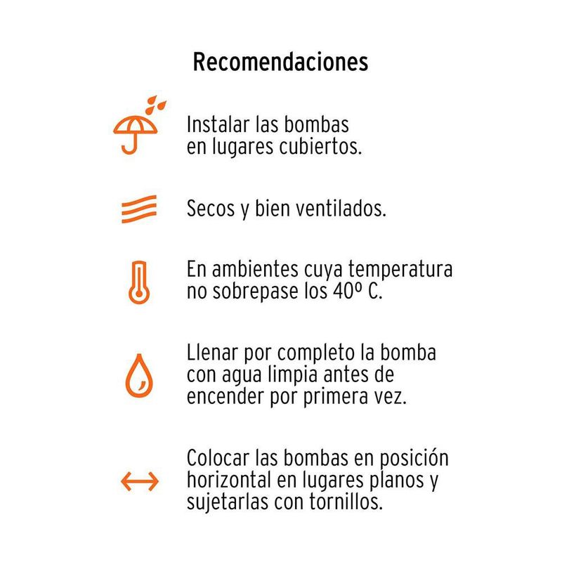 Bomba Centrífuga 2hp 42 M altura 190 Lts/Min