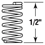 Set de 6 Resortes de Compresión 1/4 x 1/2 Plg
