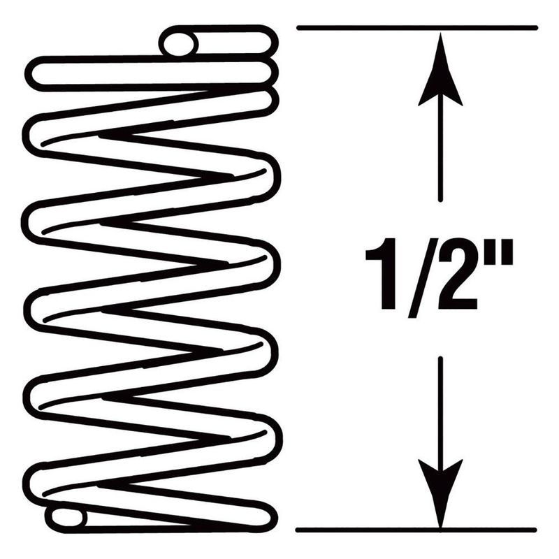 Set de 6 Resortes de Compresión 1/4 x 1/2 Plg