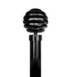 Galería Metálica Extensible Negro Nickel 120‑300 Cm