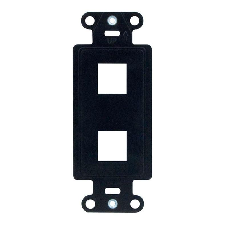 Soporte Placa Doble Negra - Legrand
