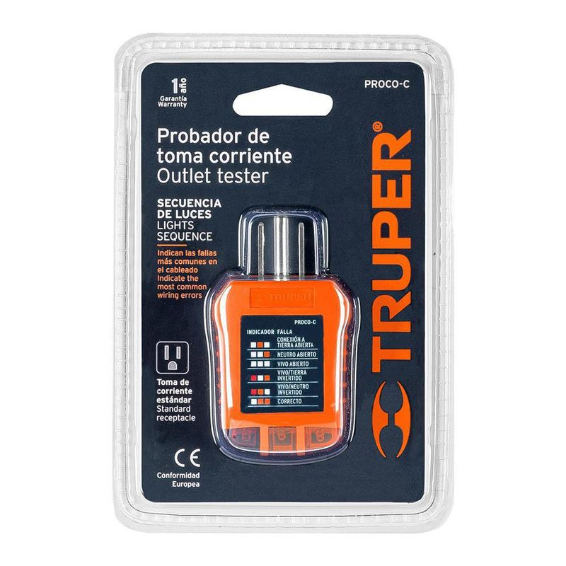 Probador de Tomacorriente 127 V