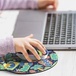 Kit de Mouse Inalámbrico con Alfombrilla Diseño Stitch