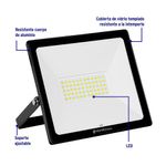 Reflector LED 50W Luz de Día 6500K Ultra Delgado