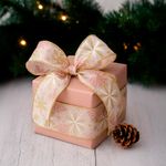 Listón Rosa con Copos