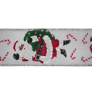 Listón Diseño Santa con Bolsa de Regalo.