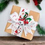 Listón Diseño Santa con Bolsa de Regalo.