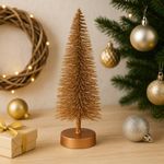 Árbol Decorativo Dorado con Brillo