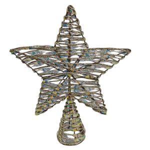 Punta de Árbol Estrella Tornasol 30 Cm