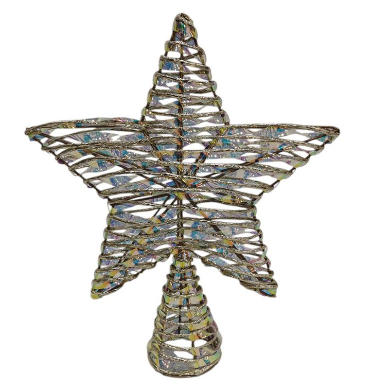 Punta de Árbol Estrella Tornasol 30 Cm