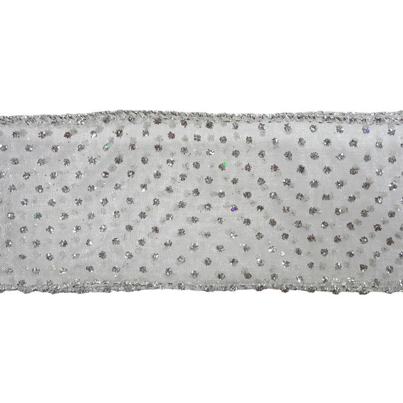 Listón Plateado Transparente