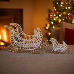 Set de 2 Trineos Decorativos Tornasol