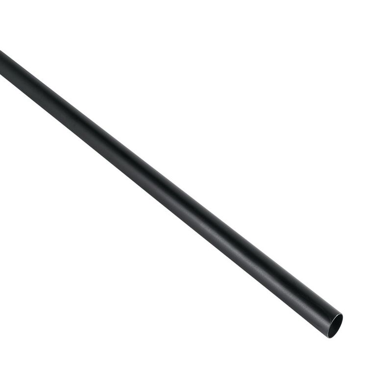 Tubo Redondo para Clóset Negro 3 M