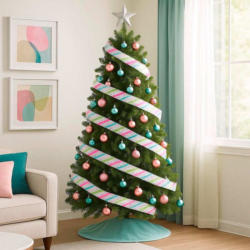 Listón Navideño Línea Multicolor