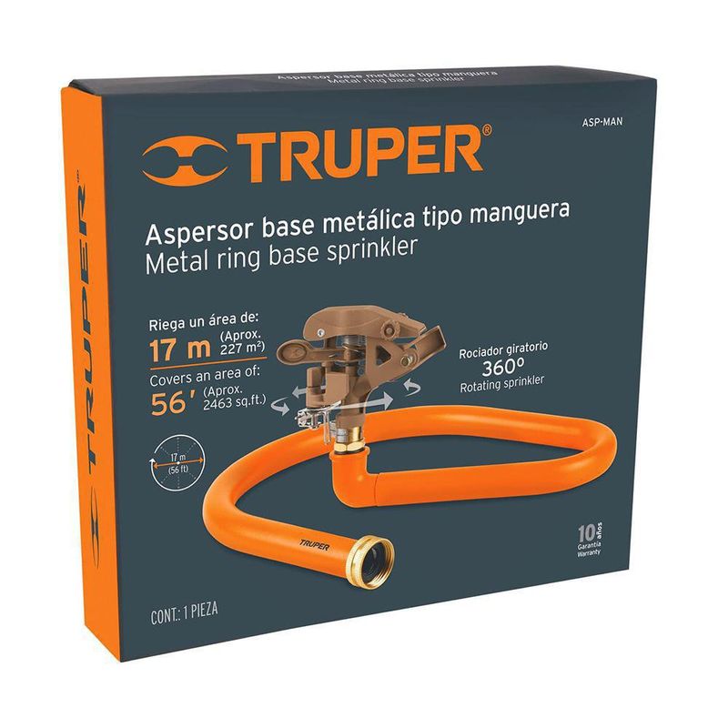Aspersor Base Metálica tipo Manguera