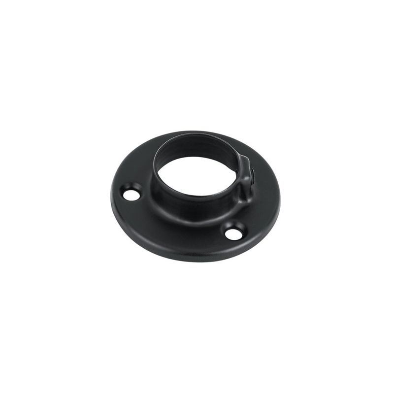 Brida para Tubo de Clóset Redondo Negra