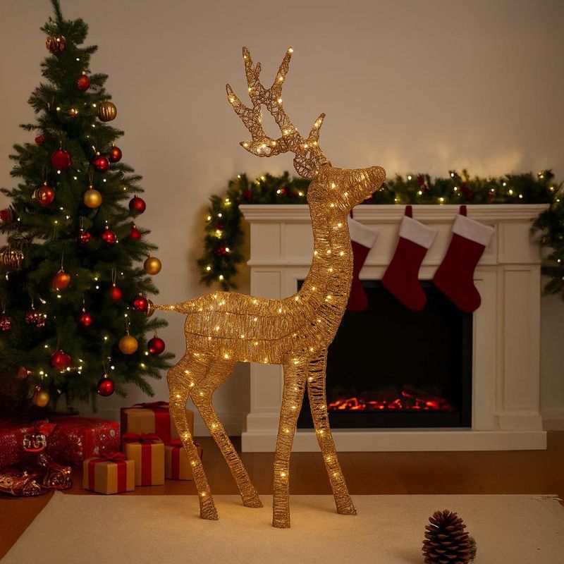 Reno Decorativo Café con Luz