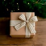 Listón Diseño Líneas Beige