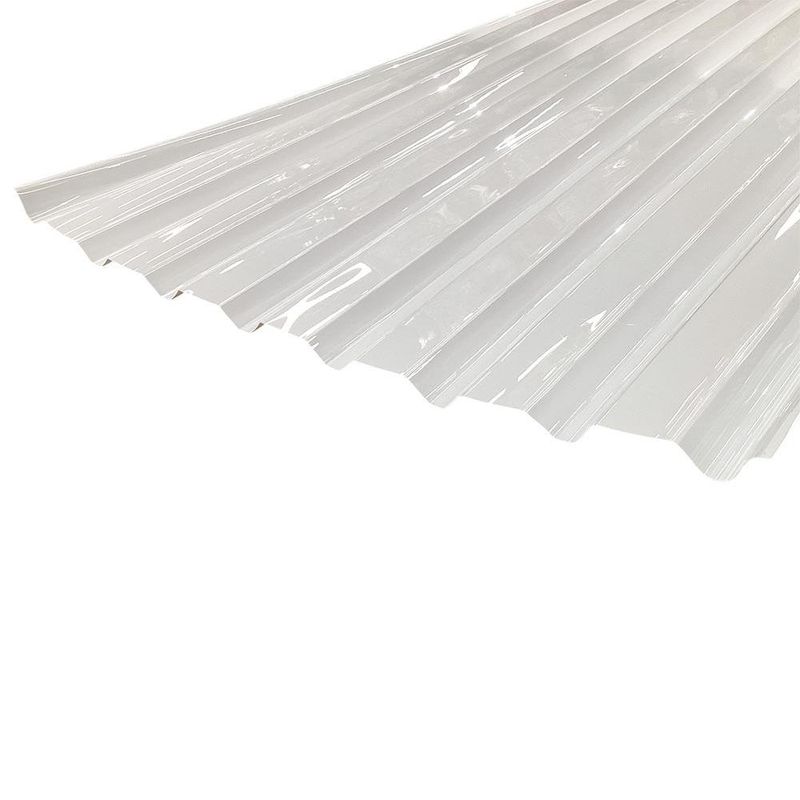 Lámina de Perfil Acrílica I-101 Blanca 12 Pies Trapezoidal