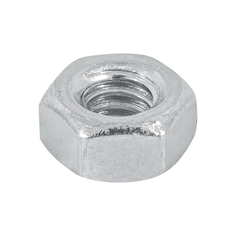 Tuerca Hexagonal Rosca 20 Galvanizada de 1/4 Plg