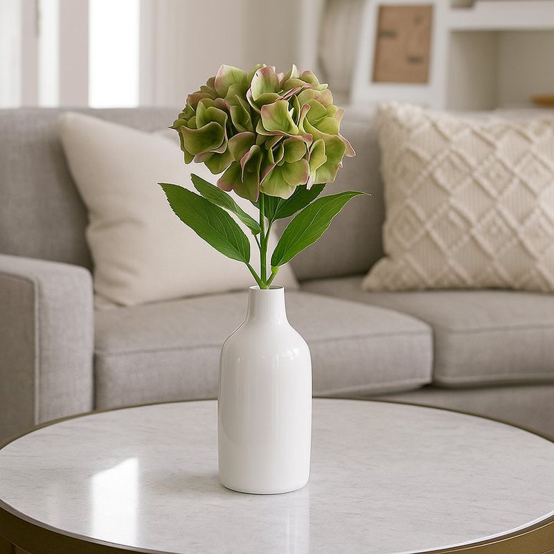 Hortensia Artificial Verde