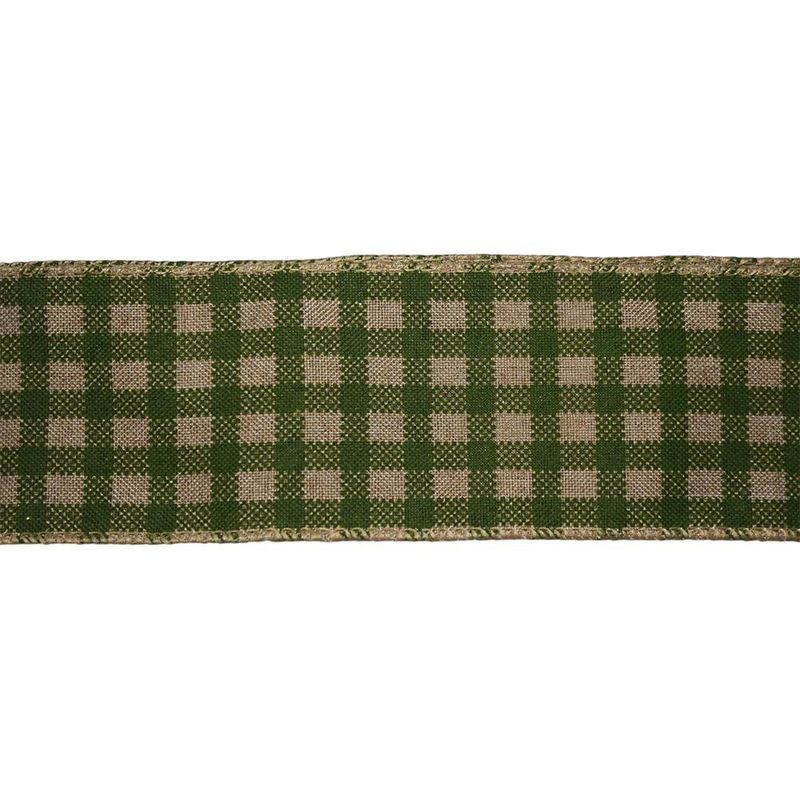 Listón Diseño de Cuadros Verde