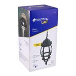 Farol Colgante Base E27 para Exterior Negro
