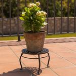 Soporte de Metal Negro para Maceta 9 Pies