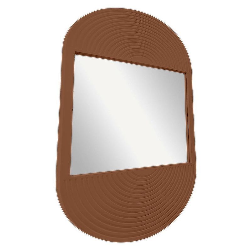 Espejo Cuadrado Decorativo con Marco de Madera