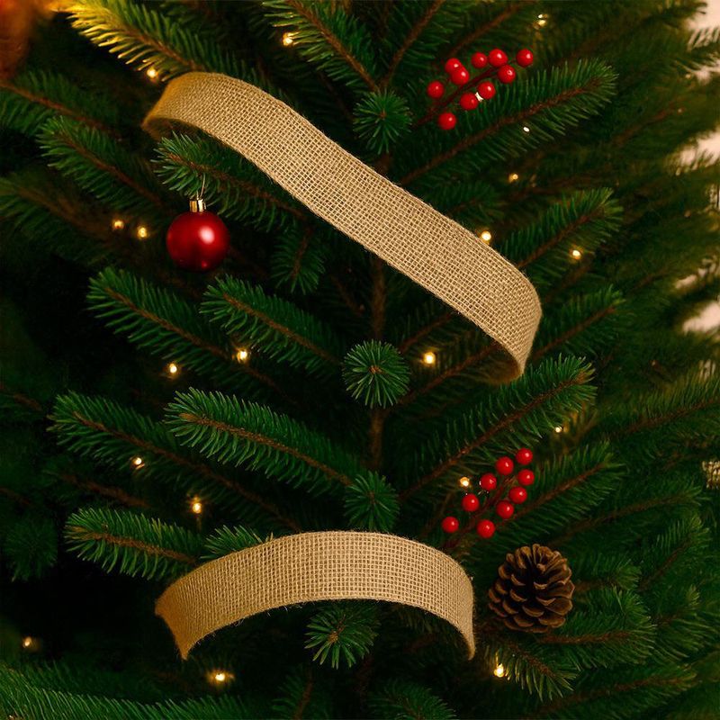 Listón Yute Café Claro 2.5x10 Yd