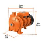 Bomba Centrífuga 1.5 HP 42 M Altura 130 Lts/Min