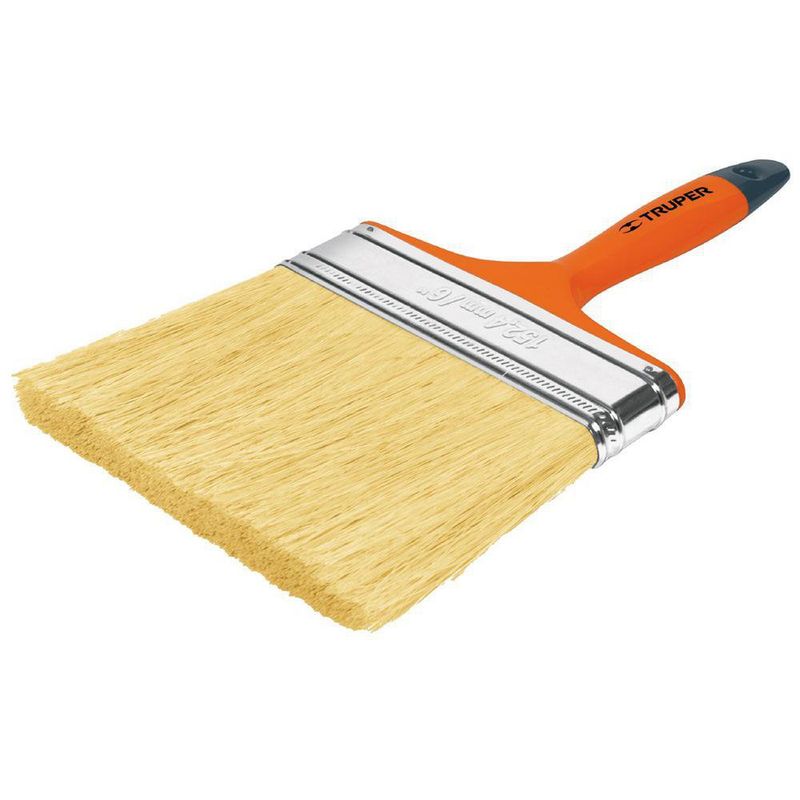 Brocha para Encalar e Impermeabilizar 6 Plg Mango Plástico