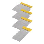 Set de 4 Espátulas con Mango Plástico 5 8 10 y 12 Cm