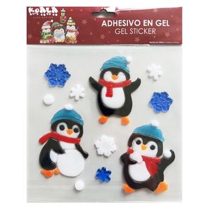 Adhesivo en Gel Diseño Pinguinos Navieños