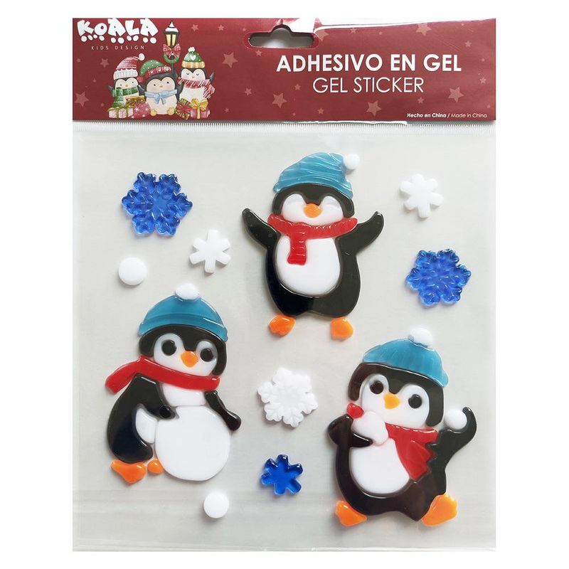 Adhesivo en Gel Diseño Pinguinos Navieños