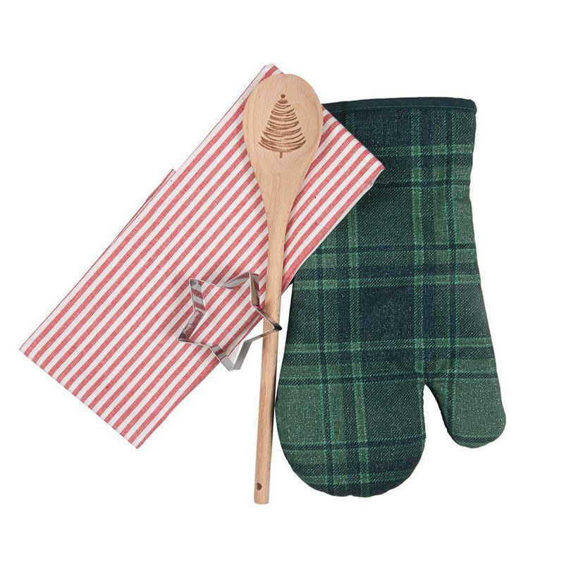 Set de 4 Piezas de Cocina Navideño