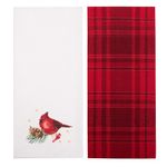 Set de 2 Toallas Rojas Diseño Navideño