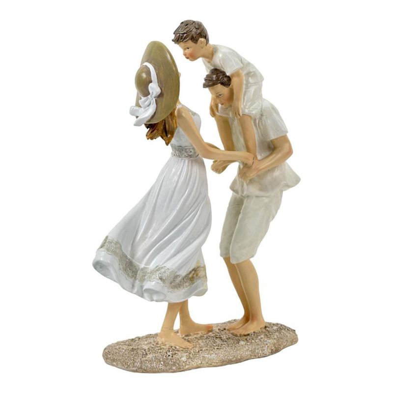 Figura Decorativa Familia con Niño 26Cm