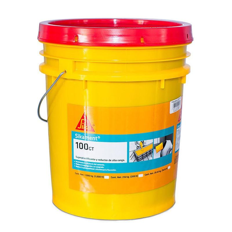 Aditivo Superplastificante Sikament 100GT Cubeta 20.4 Kg