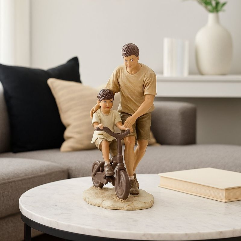 Escultura Decorativa Padre e Hijo 21Cm