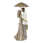 Figura Decorativa Pareja con Paraguas 32Cm