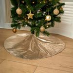 Falda Dorada para Árbol de Navidad