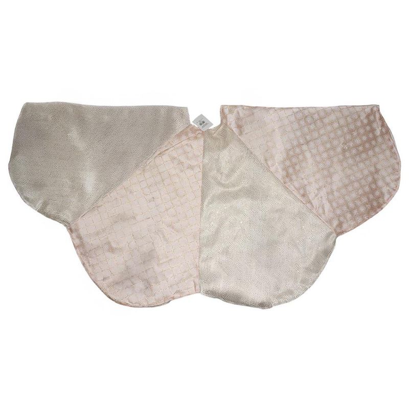 Falda Rosado Blanco para Árbol de Navidad