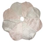 Falda Rosado Blanco para Árbol de Navidad